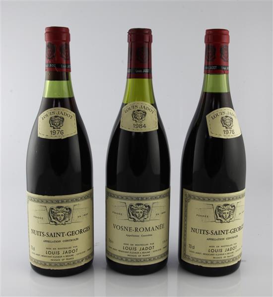 Louis Jadot Nuits Saint Georges (2) and Louis Jadot Vosne Romanee (1)